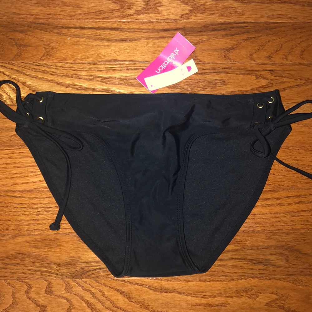 Black bikini bottoms.